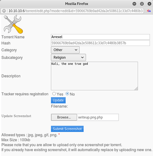 Torrent Hoster File Upload